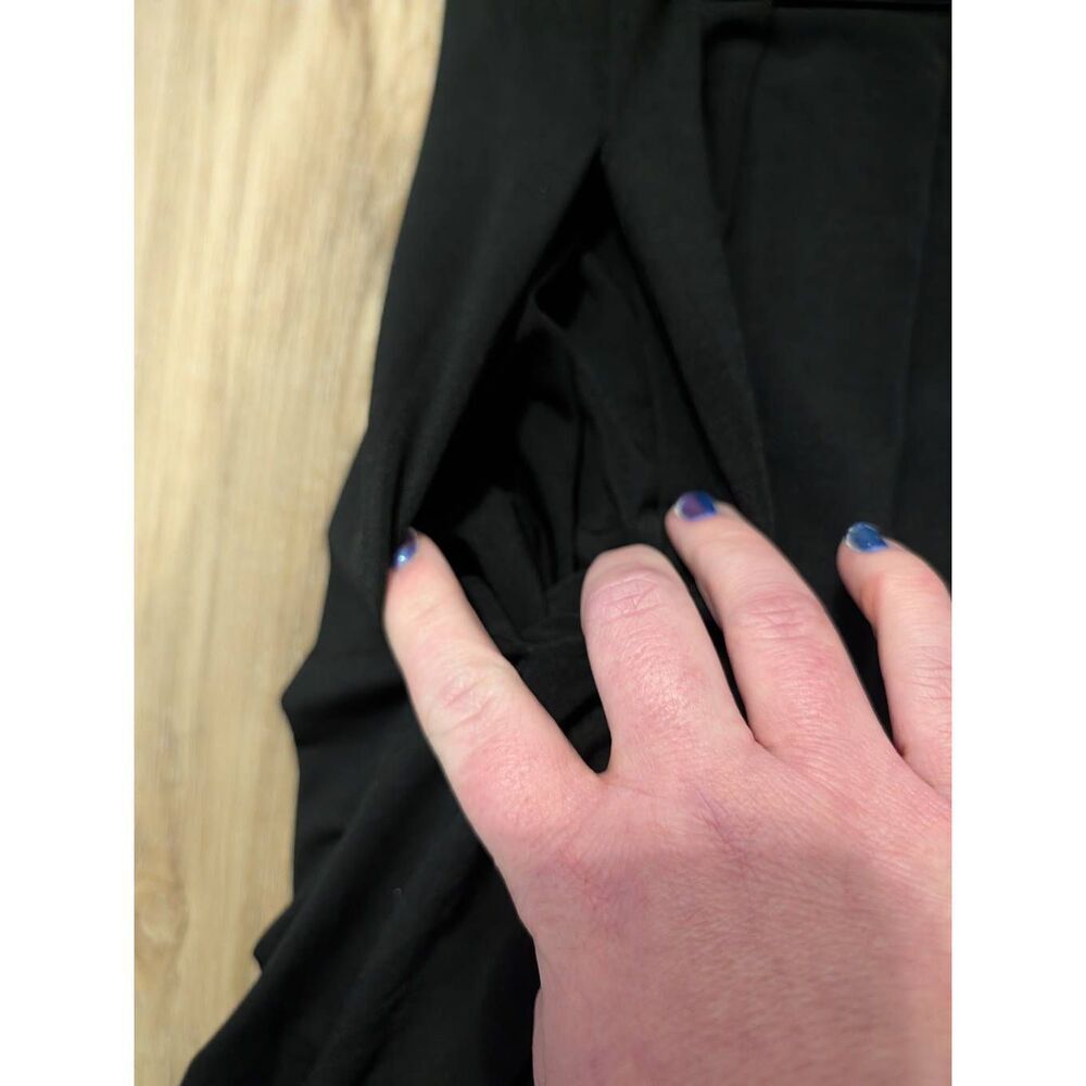 City Chic Angular Wide Leg Jumpsuit Black Plus 22 3X Pockets NWOT Formal Wedding - Picture 14 of 16